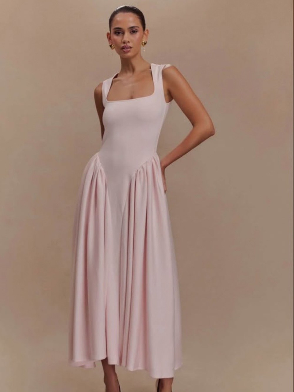 NEW Meshki pink neoprene dress